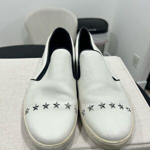 Michael Kors White Sneakers with Silver Star Details